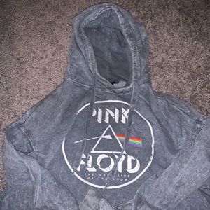 Pink Floyd distressed Grey hoodie